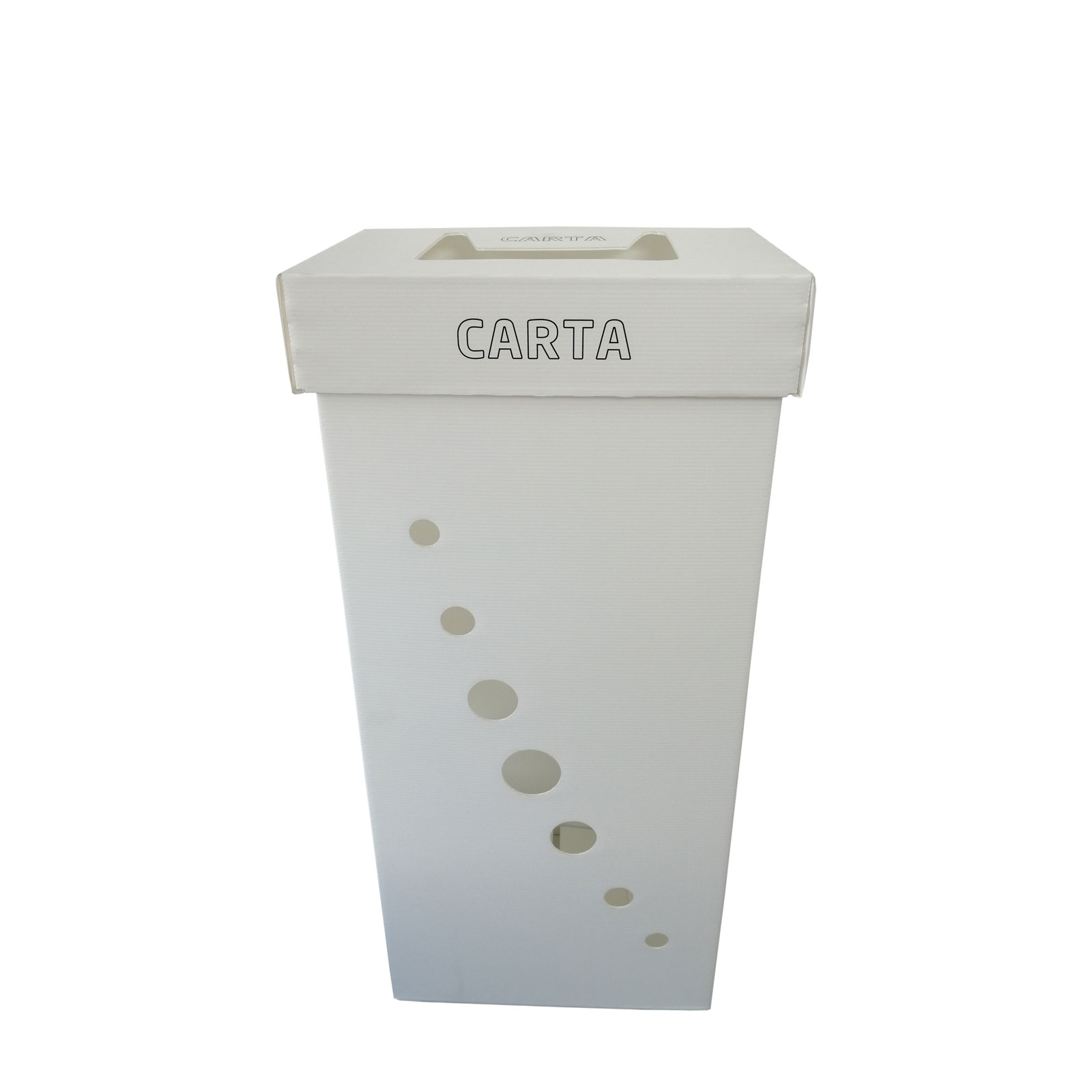 17,5x26x29 cm Home essential Set di 3 cestini per Raccolta differenziata con Pratica Maniglia in Materiale BPA di Alta qualità Giallo/Verde/Blu BranQ Plastica Carta LxBxH 